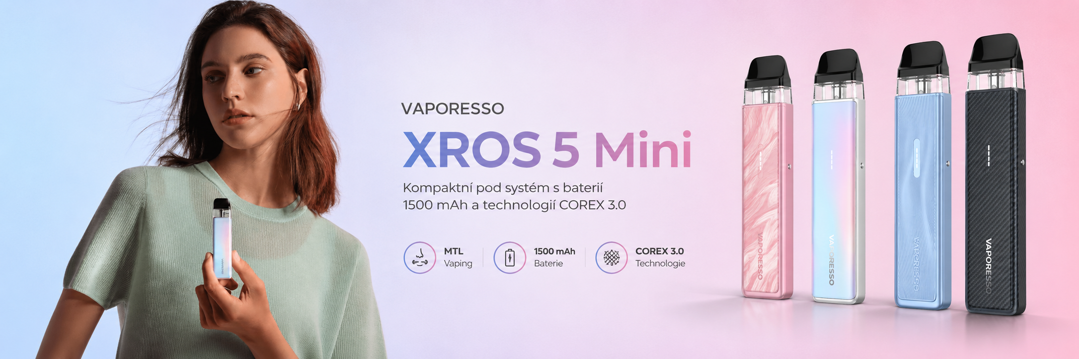 Xros mini 5 banner vaping cz